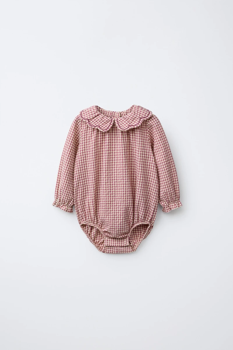 GINGHAM ROMPER