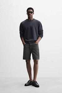 REGULAR FIT DENIM SHORTS