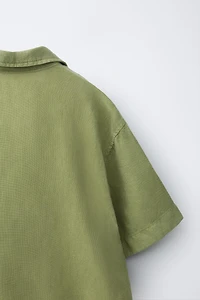 FLUID LINEN BLEND SHIRT