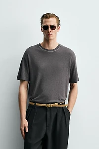 LINEN - VISCOSE T-SHIRT