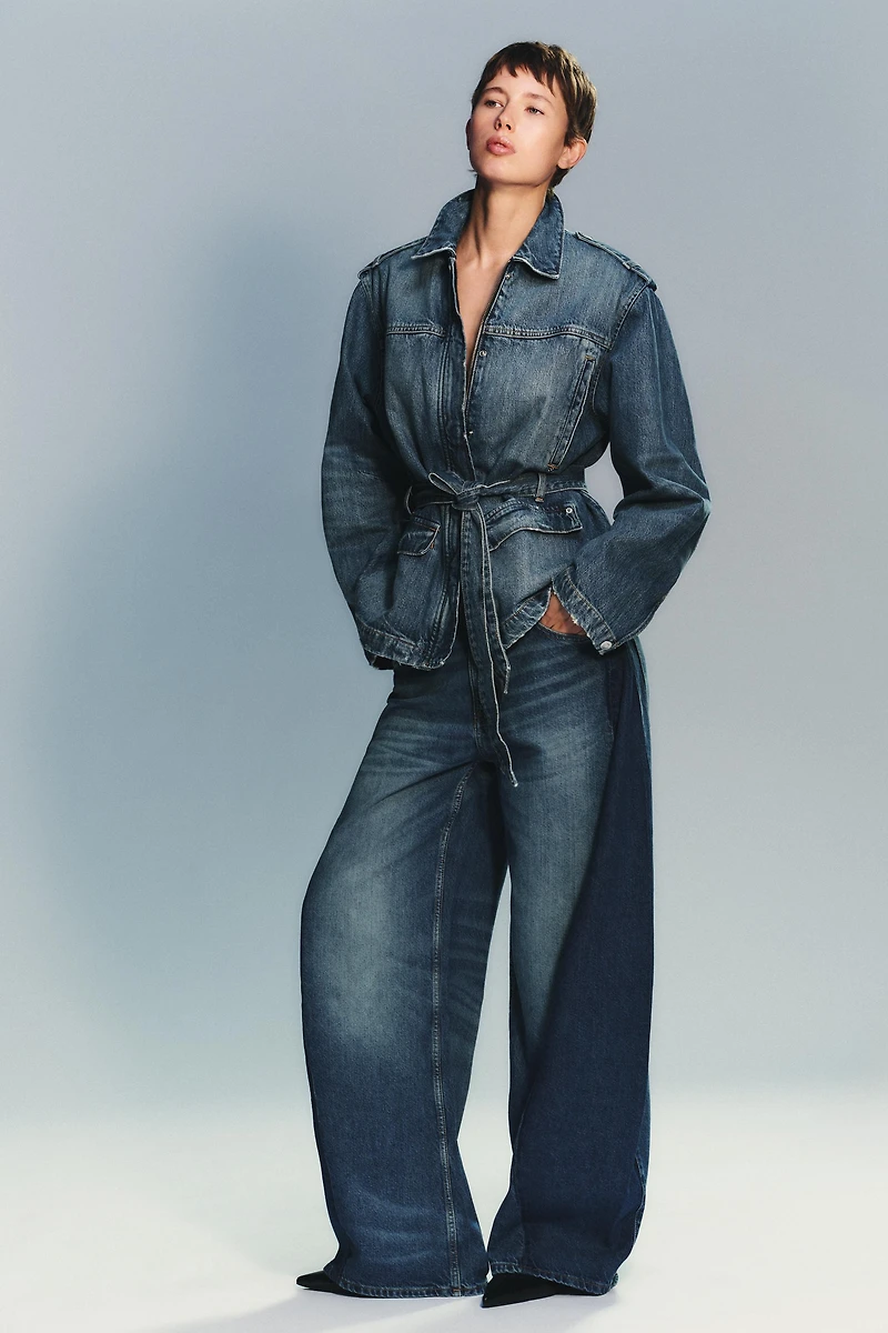 TRF LONG DENIM JACKET