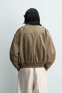 RELAXED FIT VISCOSE-COTTON JACKET
