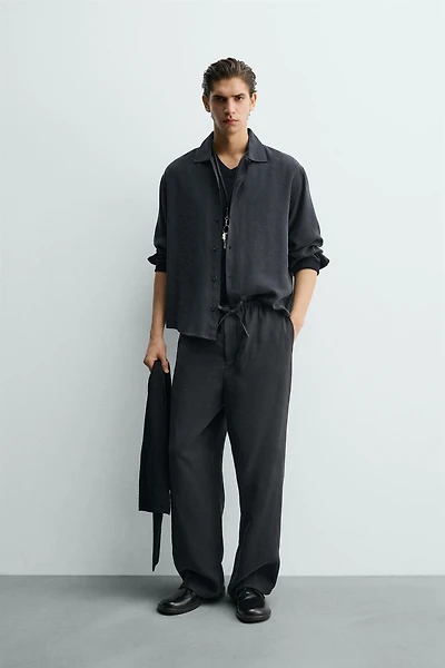 RELAXED FIT FLOWY SHIRT