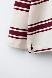 T-SHIRT RAYURES BRODÉ