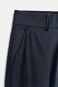 ZW COLLECTION WOOL BLEND PRESSED CREASE PANTS