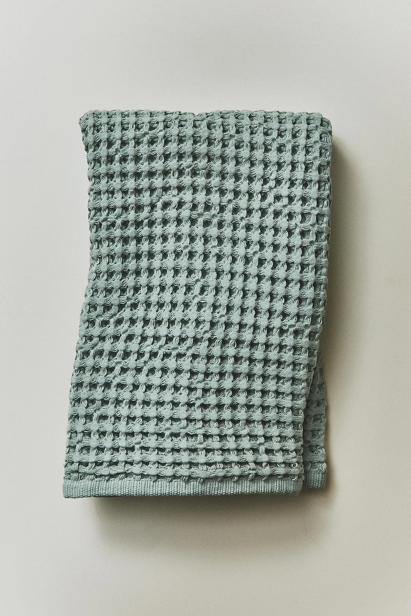 WAFFLE-KNIT KITCHEN TOWEL