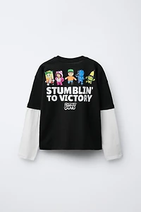 STUMBLE GUYS ™ © SCOPELY LAYERED LONG SLEEVE T-SHIRT