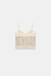 SEQUIN CORSET TOP