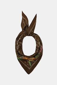 FLORAL EMBROIDERED BANDANA