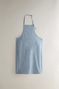 STRIPED COTTON APRON