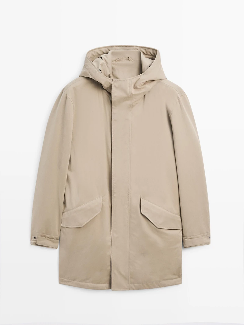 Parka tissu déperlant toucher pêche