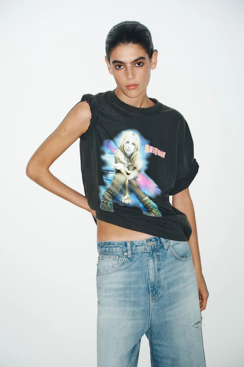 BRITNEY SPEASRS© WASHED EFFECT T-SHIRT