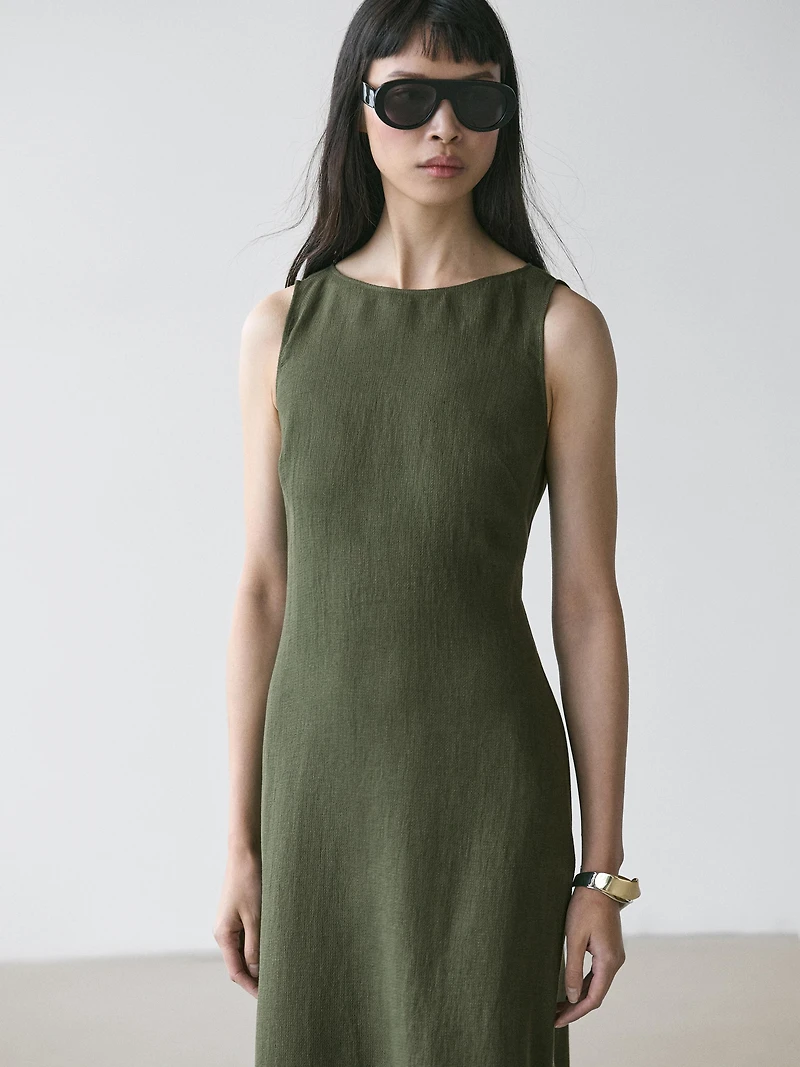 Long linen dress