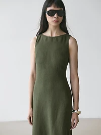 Long linen dress