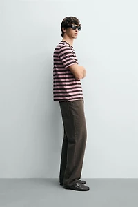 STRIPED JACQUARD T-SHIRT