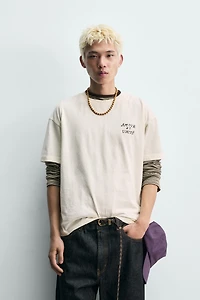 PRINTED TEXT T-SHIRT