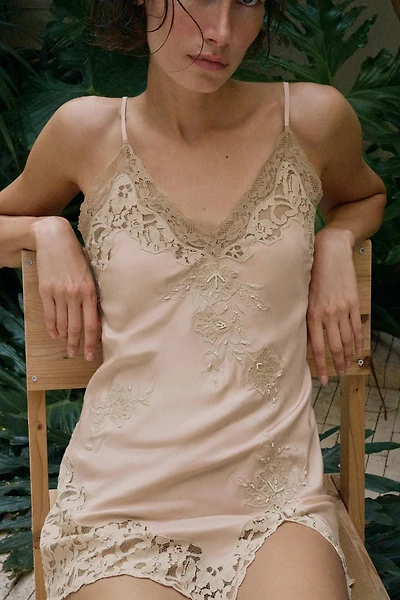 LIMITED EDITION EMBROIDERED BEADED MINI DRESS