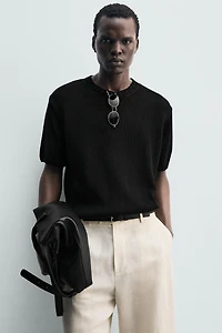PANTALON COUPE DÉCONTRACTÉE À PLIS