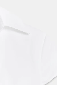 CHEMISE STYLE CORSET EN POPELINE À POIS
