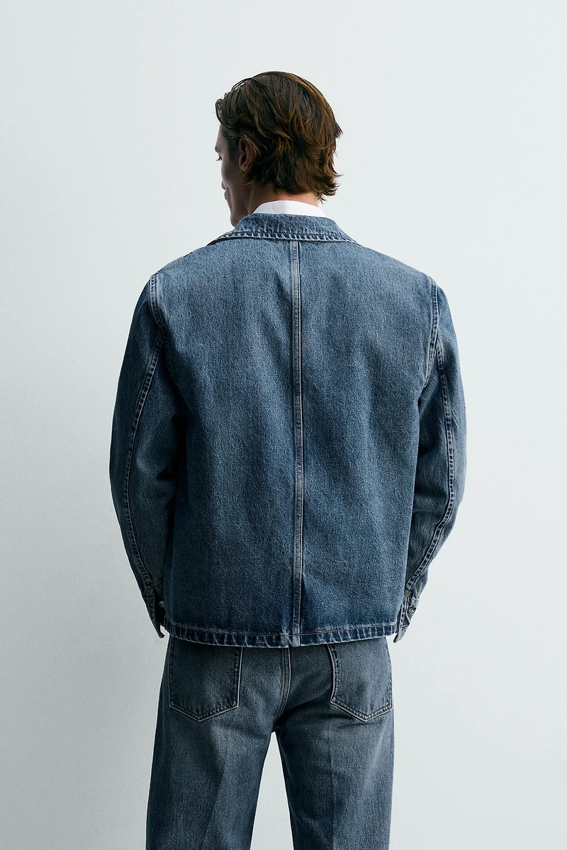 VESTE EN JEAN RELAXED FIT À POCHES