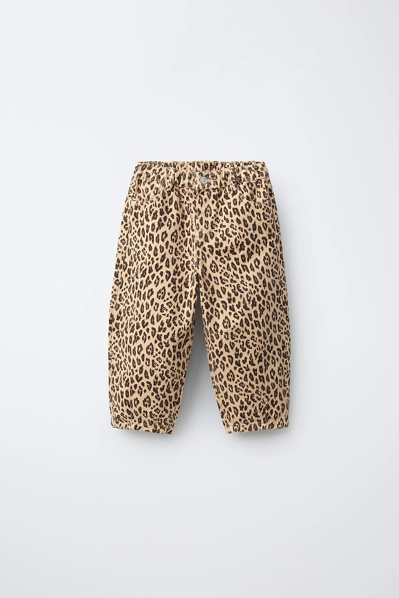 PANTALON BARREL ANIMAL PRINT