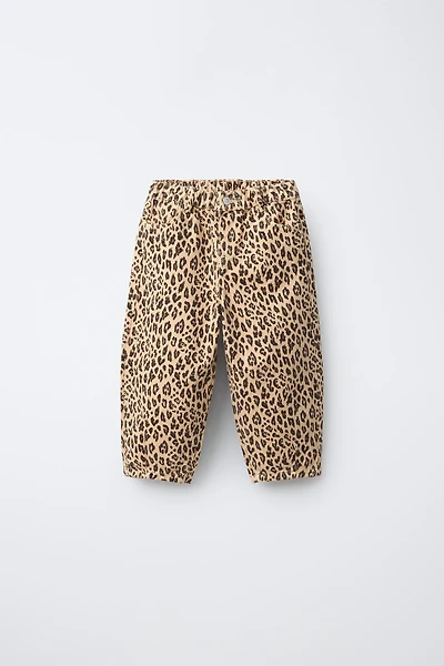 PANTALON BARREL ANIMAL PRINT