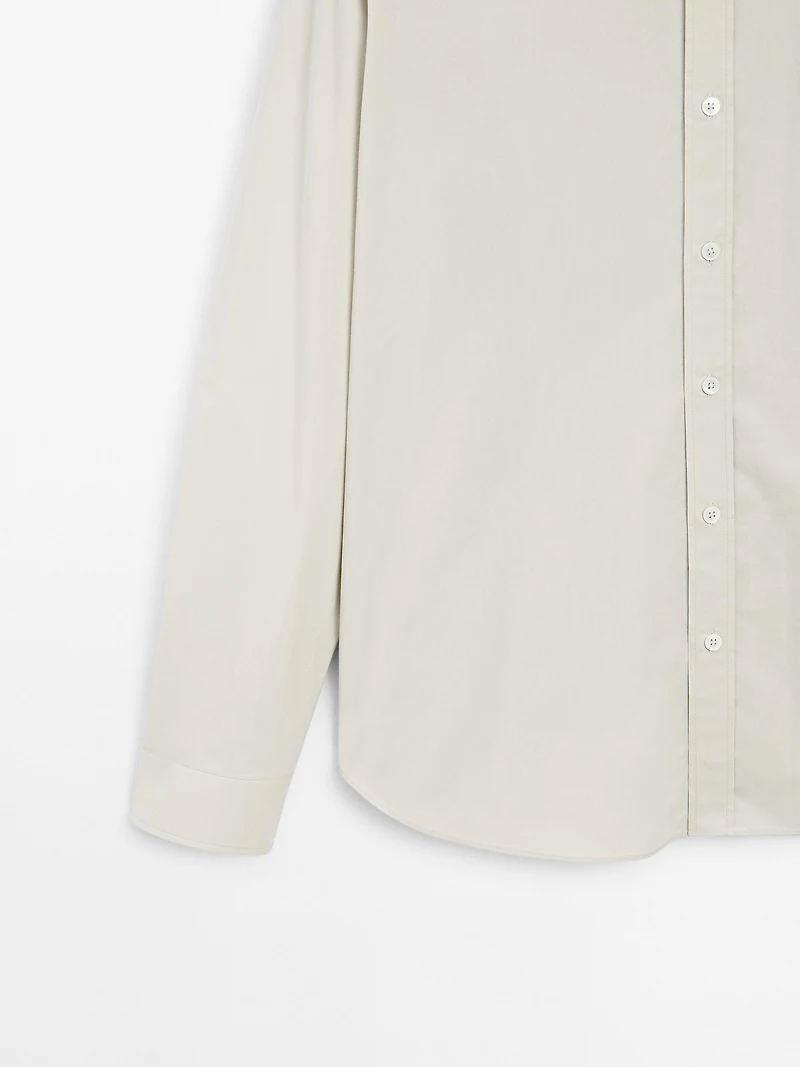 Regular-fit 100% cotton shirt