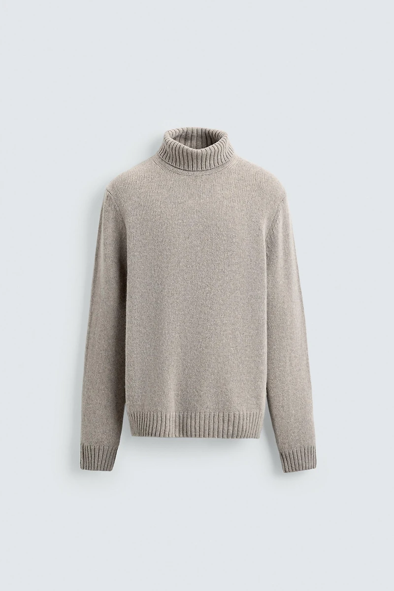 WOOL BLEND HIGH NECK JUMPER