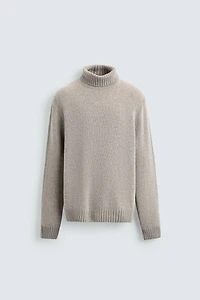 WOOL BLEND HIGH NECK JUMPER