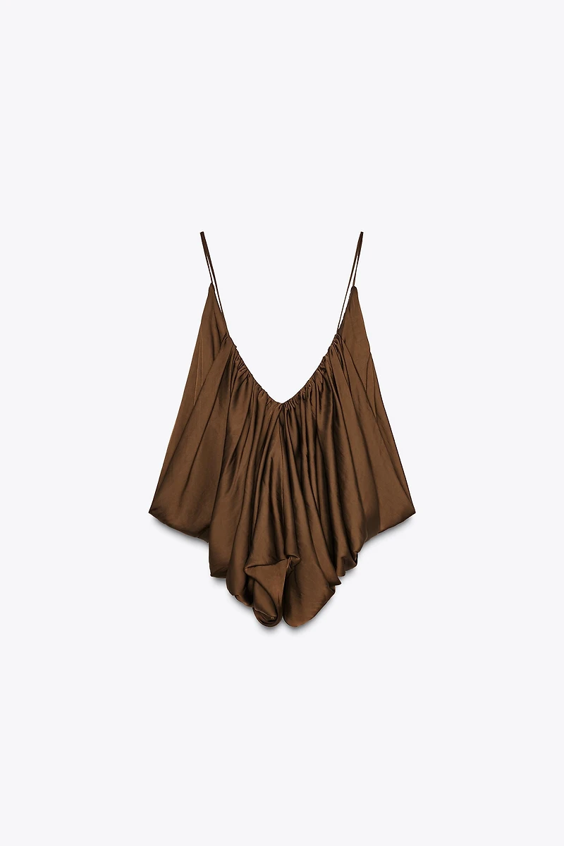 TOP DRAPÉ SATINÉ ZW COLLECTION