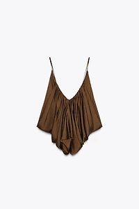 TOP DRAPÉ SATINÉ ZW COLLECTION