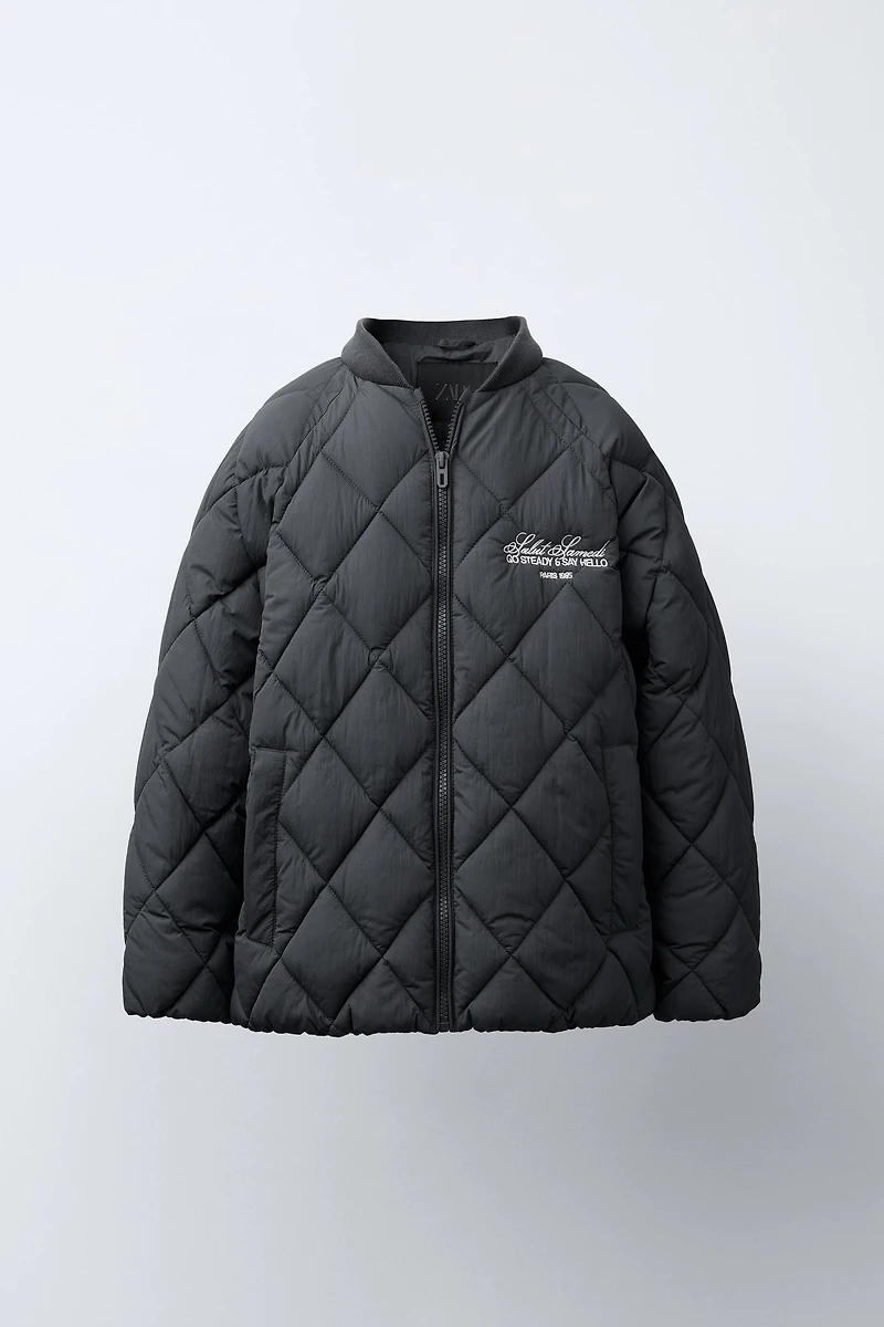 VESTE REMBOURRÉE À CAPUCHE AMOVIBLE