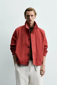 BLOUSON RELAXED FIT EN COTON