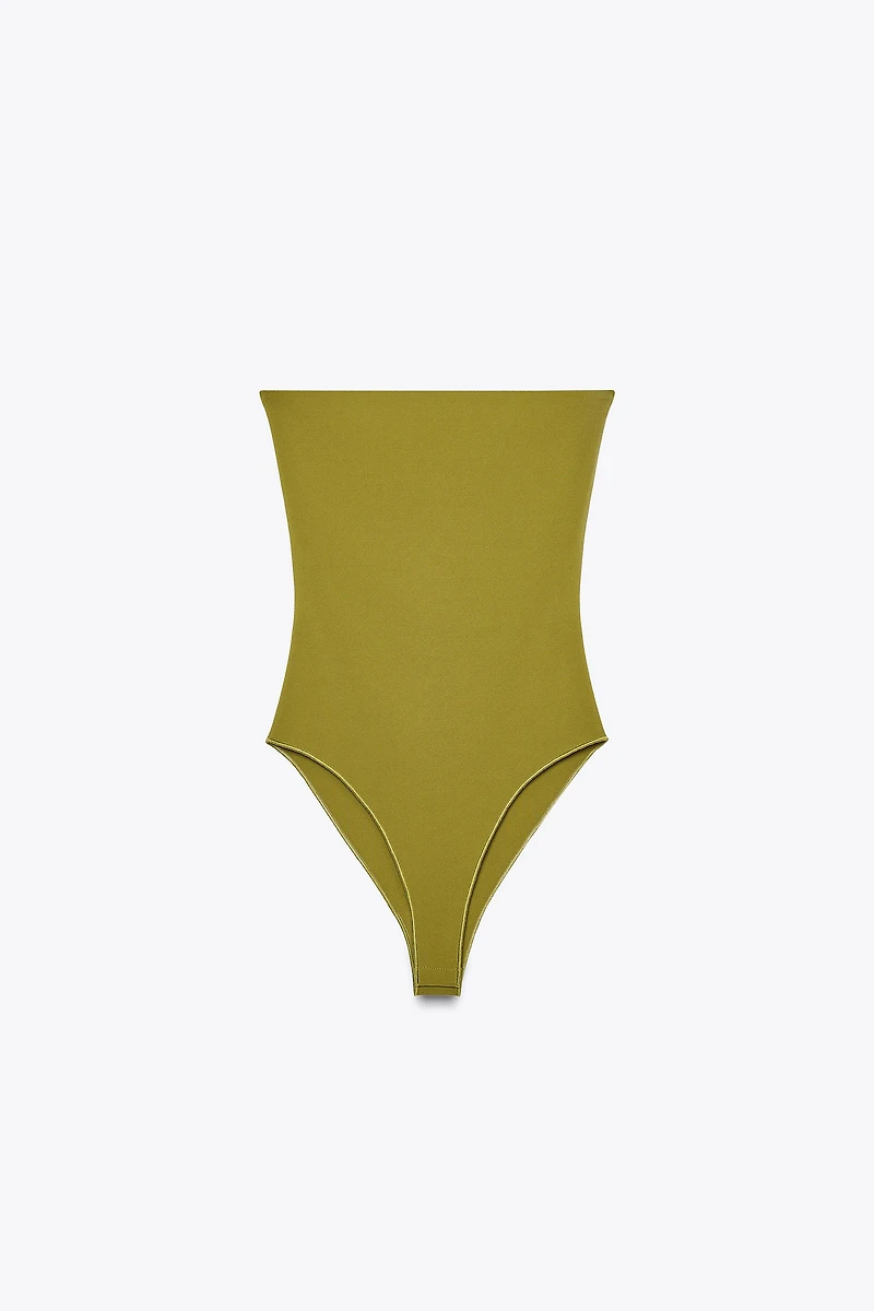 STRETCH BANDEAU BODYSUIT