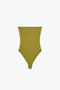 STRETCH BANDEAU BODYSUIT