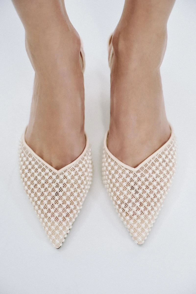 PEARL SLINGBACK SHOES