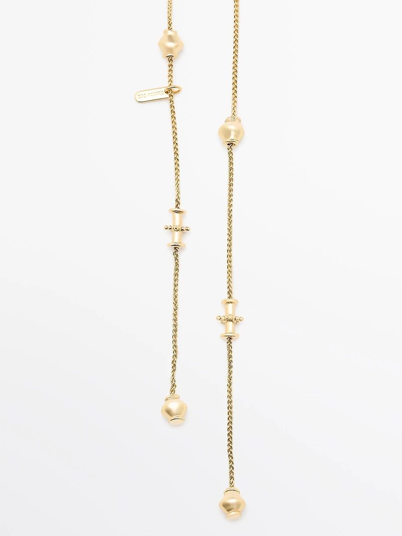 Multi-way necklace with pieces