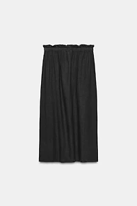 ZW COLLECTION LINEN BLEND LONG SKIRT