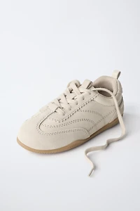 NEUTRAL LEATHER PLIMSOLLS