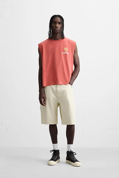 DÉBARDEUR TANK EN MAILLE À IMPRIMÉ CONTRASTÉ