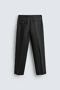 100% LINEN TWILL SUIT PANTS AARON LEVINE X ZARA