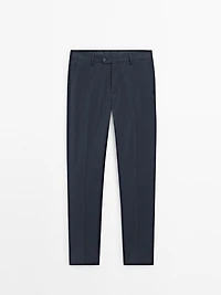 Cool wool suit pants