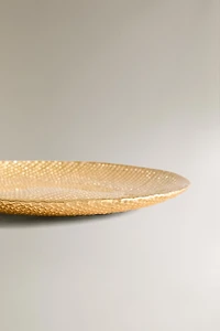 IRREGULAR GOLDEN GLASS DESSERT PLATE