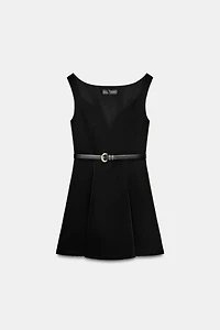BELTED MINI DRESS