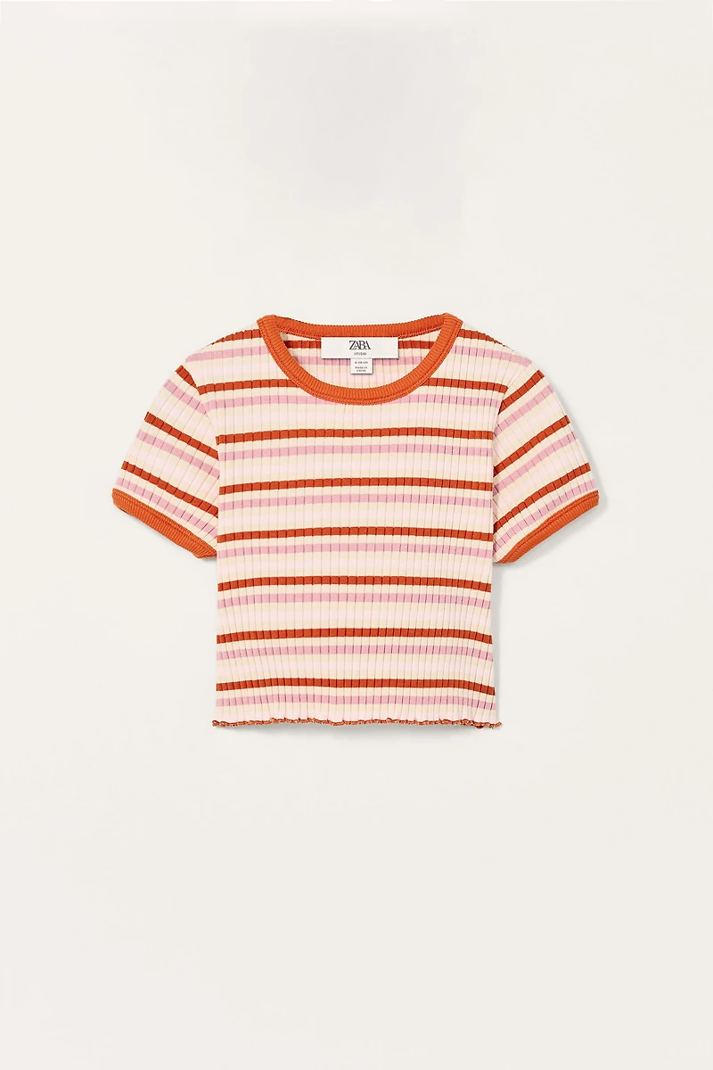 LIMITED EDITION STRIPED CROP TOP