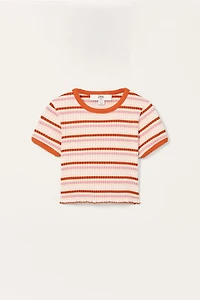 LIMITED EDITION STRIPED CROP TOP
