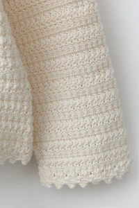 TEXTURED KNIT CARDIGAN