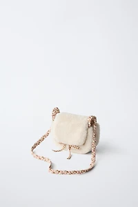 FAUX FUR CROSSBODY BAG