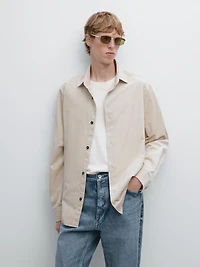 Regular fit corduroy overshirt