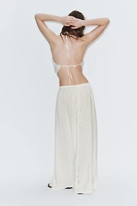 DRAWSTRING PALAZZO PANTS